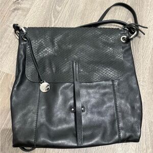 NARDELLI Black Leather crossbody Bag